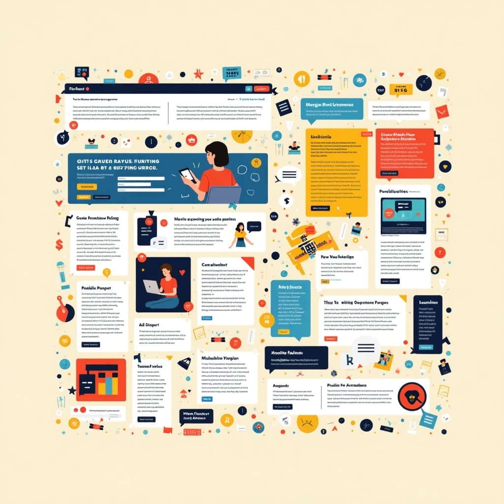 Poor Visual Hierarchy Example